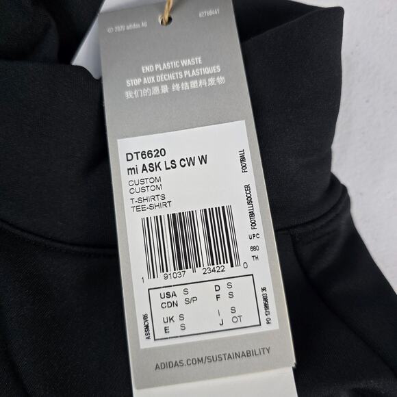 NWT Adidas aeroready mock neck running long sleeve compression black S womens - Picture 2 of 9